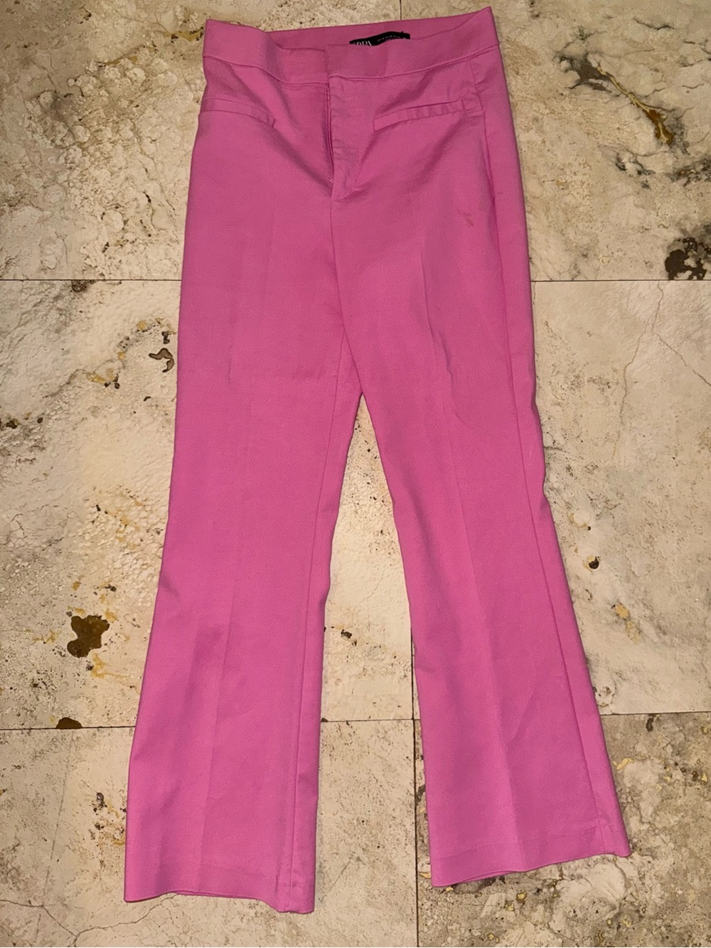 Zara Hot Pink Flare Trousers